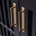 thumbnail image 6 of Goo-Ki 4 Pack 7 9/16" Center to Center Antique Brass Cabinet Pulls with Backplate, Vintage Drawer Handles Closet Classic Retro Kitchen Hardware for Bedroom, 6 of 7
