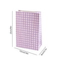 thumbnail image 3 of Meggemo Colorful Checkered Kraft Paper Bags Disposable Eco Friendly for Shopping Gifts Snacks Groceries Home Party Events Durable Tear Resistant, 3 of 6
