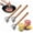 3pcs, variant on ABPETE 304 Stainless Steel Meat Chopper, 6 Blade Ground Beef Masher with Wooden Handle, Ground Beef chopper tool, Suitable For Making Ground meat, Mashed potatoes, Jam and more (1pc)