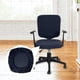 thumbnail image 5 of Fundas extraíbles para silla de ordenador, protector elástico para cojín de asiento de silla, fundas elásticas Azul oscuro, 5 of 8