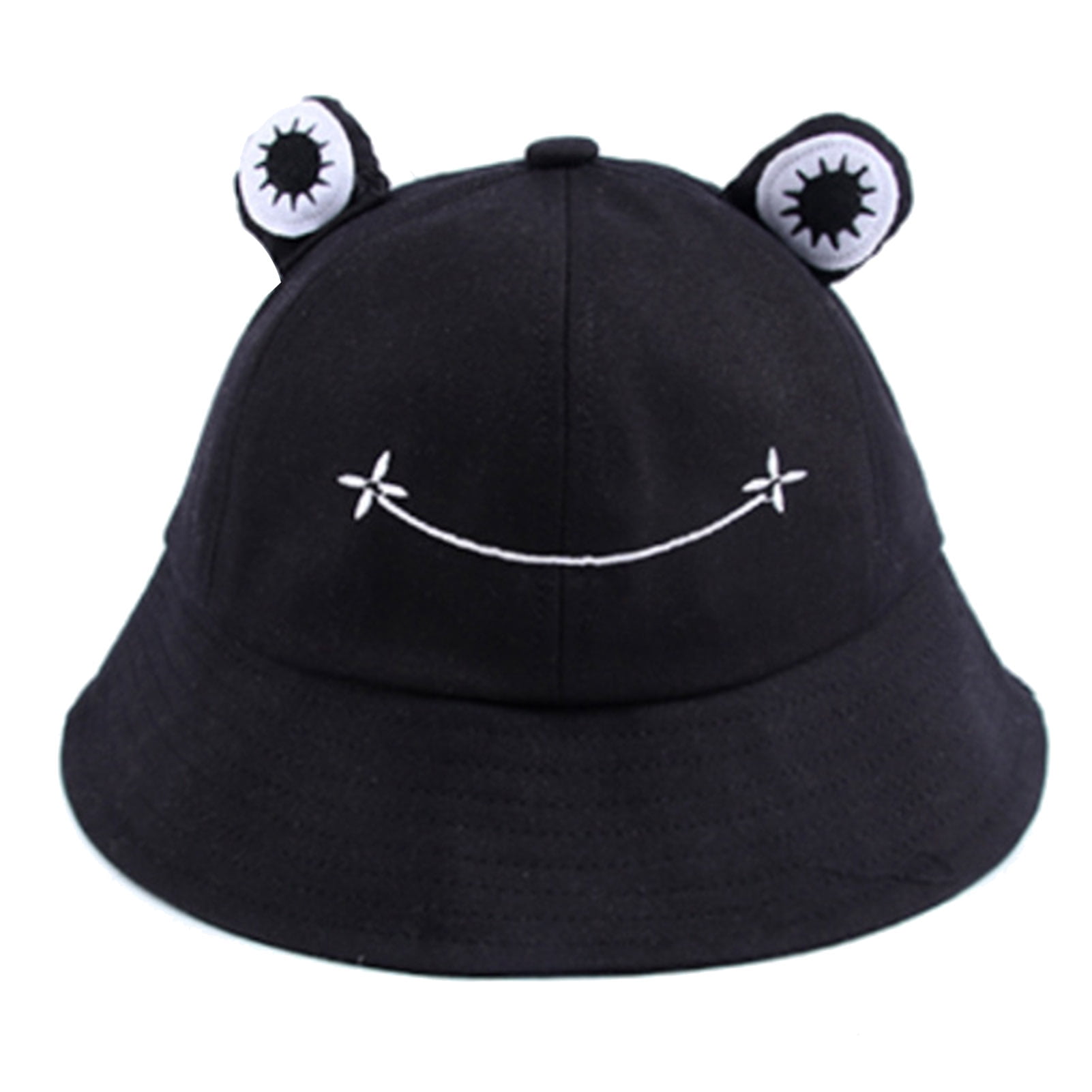 frog bucket hat black