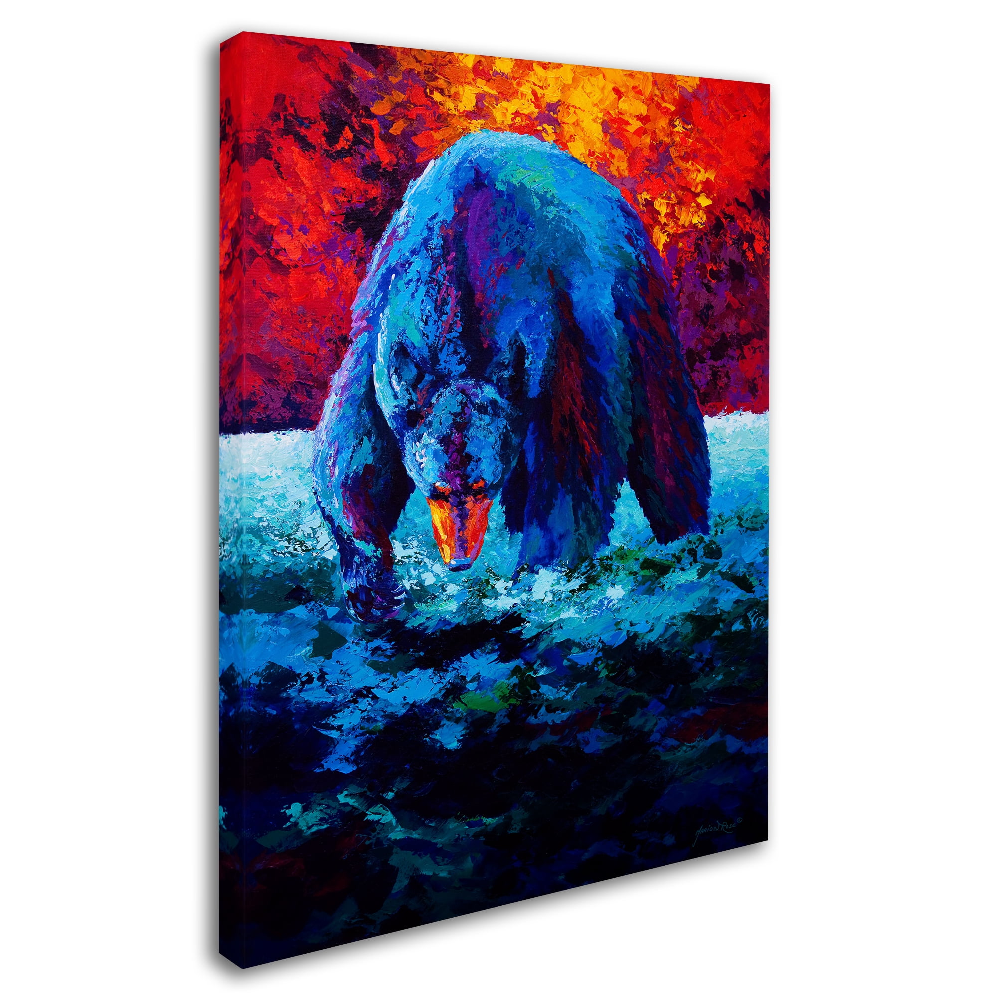 Trademark Fine Art 'Working The Shallows' Canvas Art by Marion Rose