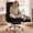 Black-Velvet, variant on Big and Tall Office Chair 400LBS, Criss Cross Chair with Adjustable Armrests, Velvet Executive Desk Chair with Footrest, Ergonomic Computer Chair with Lumbar Support, Black