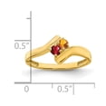 thumbnail image 4 of Finest GoldXMR13-2-7 14K Yellow Gold Polished 2-Stone Mothers Ring Mounting - Size 7, 4 of 5
