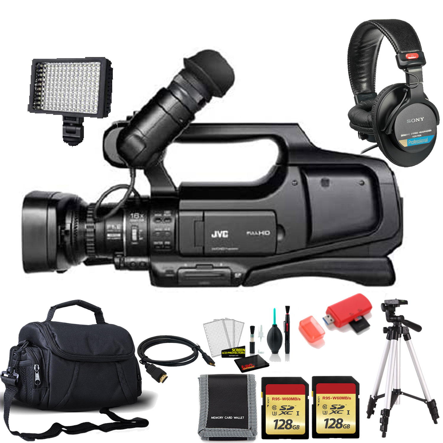 JVC GYHM190AG HD Professional Video Camera/Camcorder with HDSDI (PAL
