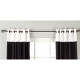 thumbnail image 2 of Signature Black and White ring top velvet Curtain Panel - 60Wx96L - Piece, 2 of 2