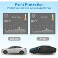 thumbnail image 4 of Car Cover Custom Fit for Camaro, Waterproof All Weather Full Exterior Cover Rain Snow UV Protection Cover with Side Door Zipper Design, 4 of 13