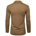 thumbnail image 2 of Men No Pockets Solid Cardigan Turndown Casual Shawl Loose Slim Fit Jacket, 2 of 4