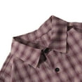 thumbnail image 6 of FDGIU Men's 2025 Plaid Flannel Shirt - Long Sleeve Button Down, Classic Pocket Casual Fall Top, 6 of 7