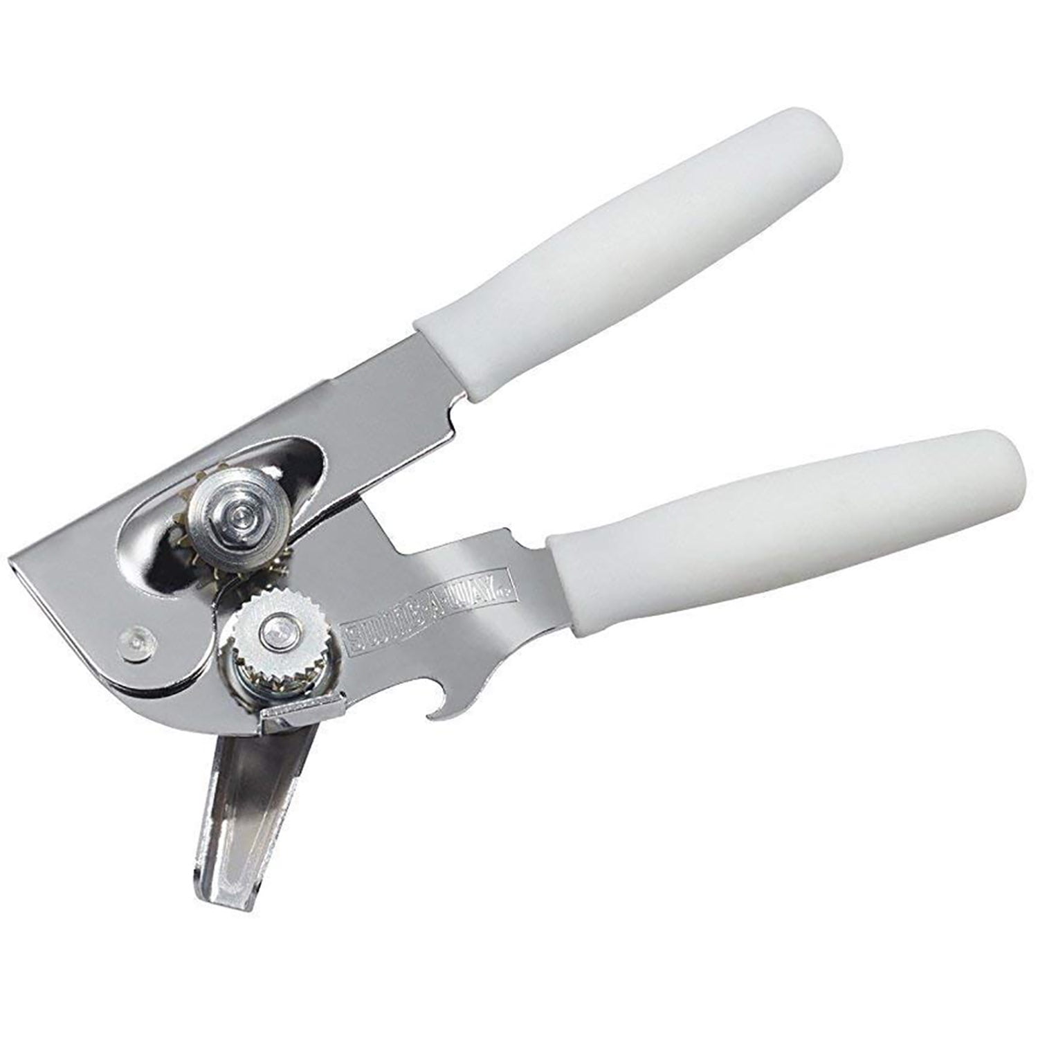 SwingAWay Portable Can Opener With Comfort Grip, White, 7.5x2 Inches