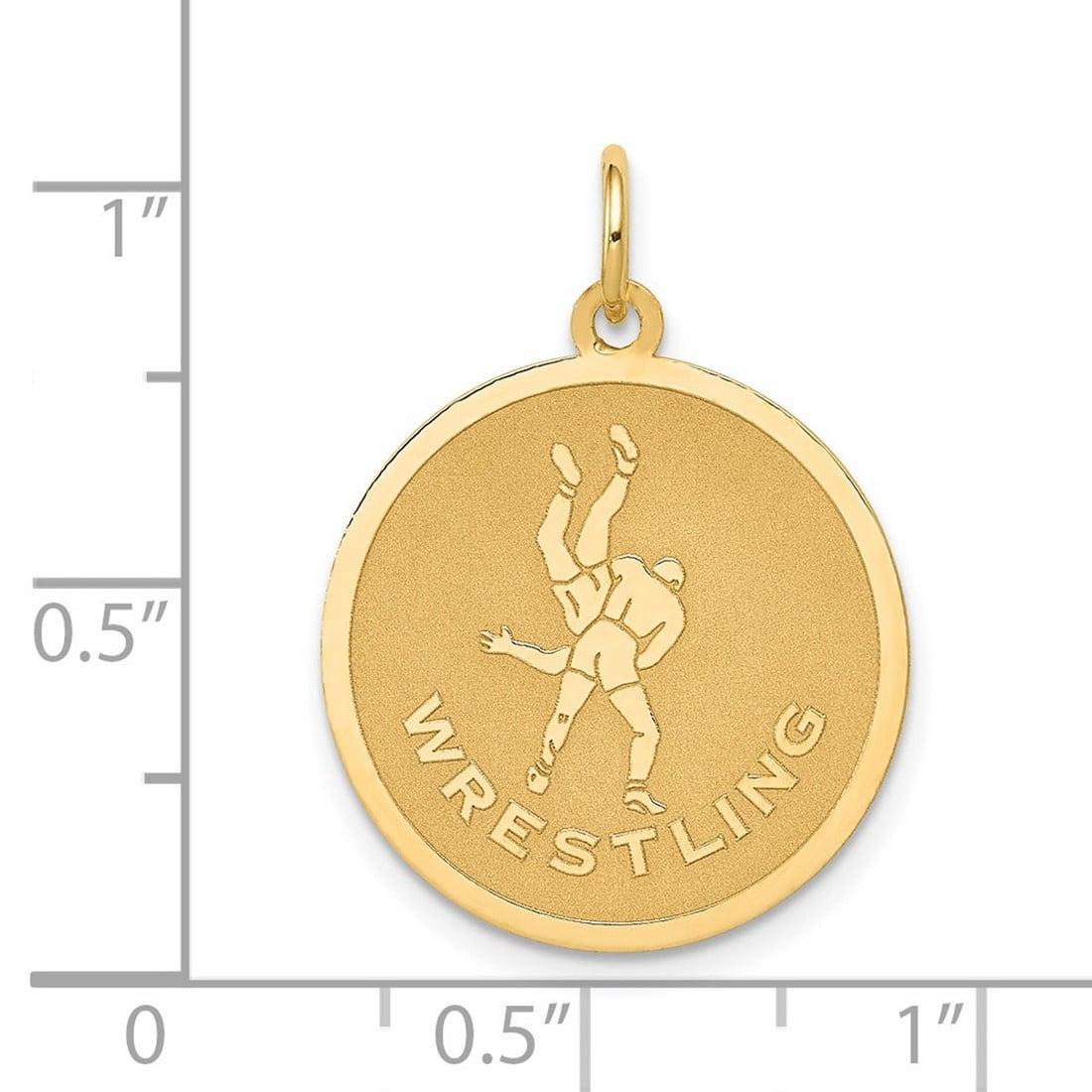 FJC Finejewelers 14k Yellow Gold Wrestling Charm