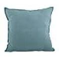 thumbnail image 3 of SARO 13049.SE20S 20 in. Square Fringed Design Linen Down Filled Pillow - Sea Green, 3 of 6