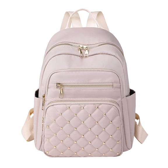 Loyni Small Backpack Purse for Women Nylon Quilted Mini Daypack Lightweight Top Handle Satchel Shoulder Bag Crossbody Handbag for Ladies