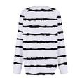 thumbnail image 5 of Tranfacy Longues Chemises à Manches pour Femmes, Chemises pour Femmes, Haut à Manches Longues pour Femmes Imprimé à Col en V avec Manches Raglan, Chandail Décontracté pour Tenues de Mode Automnales Quotidiennes, 5 of 5