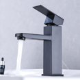 thumbnail image 2 of BRILLAR Clean Lines Grifos de Baño 180mm - Grifo Cuadrado, Grifo Monomando (Negro Mate, Estándar), 2 of 3