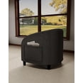 thumbnail image 5 of Accent Chair Barrel Boucle Chair Sherpa Armchair Club Chair Suitable for Living Room Bedroom Reception Room Office(Dark Gray), 5 of 7