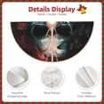 thumbnail image 3 of Fotbe Butterfly Flower Skull Pattern Christmas Tree Skirt, Tree Skirts Plush Christmas Decorations, Christmas Tree Skirts Xmas Decorations Holiday Party Decor-36", 3 of 6