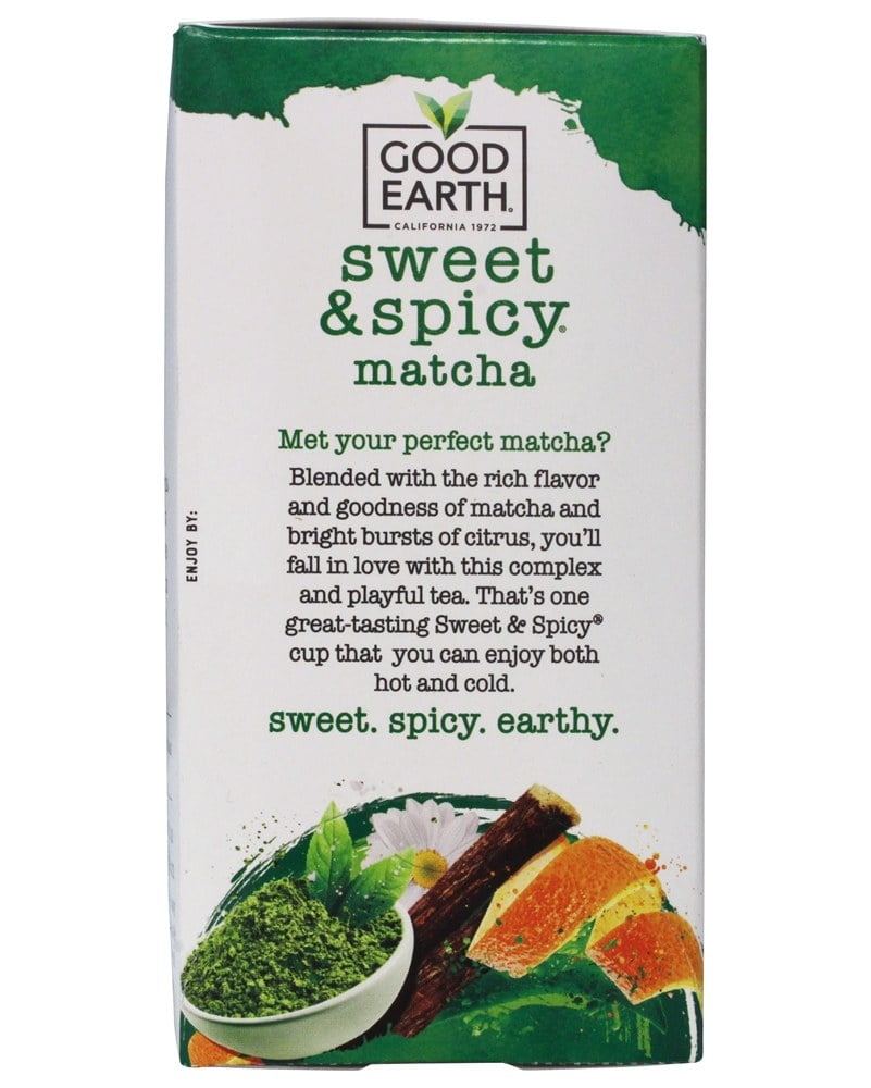 Good Earth Teas - Premium Matcha Green Tea, Sweet & Spicy, Juicy