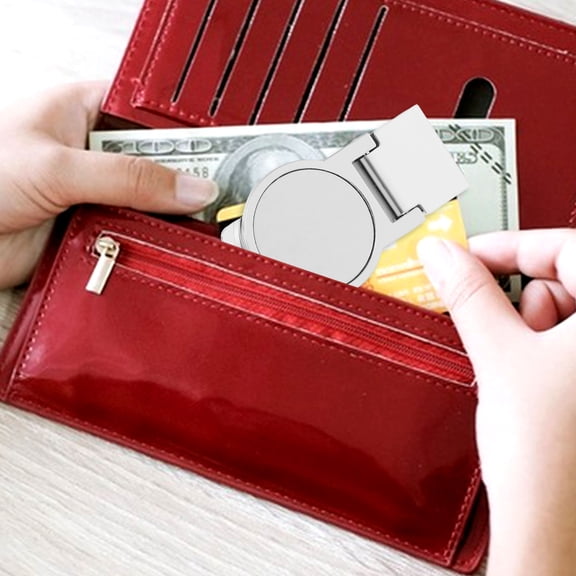 BESTYASH Stainless Steel Money Clip Strong Clipping Force Portable Small Clip for Home 3Pcs