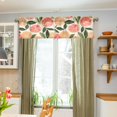 thumbnail image 3 of Yayeee Kitchen Valance Rod Pocket 54" x 18" Living Room Window Curtain, Watercolor Grapefruit, 3 of 6