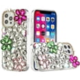 thumbnail image 2 of for Samsung Galaxy S21 FE /Fan Edition Bling Clear Crystal 3D Full Diamonds Luxury Sparkle Rhinestone Hybrid Protective Cover ,Xpm Phone Case [Pink/ Neon Green], 2 of 6