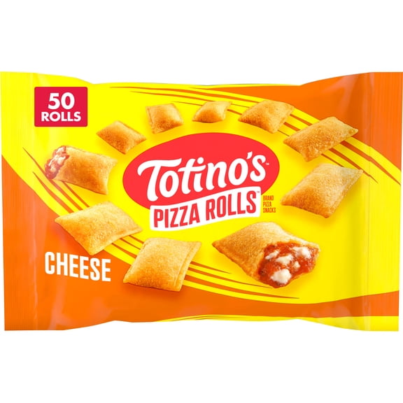 Totino's Pizza Rolls, Cheese Flavored, Frozen Snacks, 50 Rolls, 24.8 oz