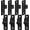 Black-4Pack, variant on Heavy Duty Gate Hinges, 4Pack High Strength Steel with Electroplated Finish, 600LB Load Capacity, Thick 6mm Black Hinges for Farm Gates, Fences, Barns, Sheds & Outdoor Gates