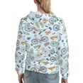 thumbnail image 2 of Hoodies for Women - Bike scooter Pattern Comfrt Colour Drawstring Women'S Fashion Hoodies & Sweatshirts, Fall Outfits Clothes for Women 2024 Pullover with Kangaroo Pocket, 2 of 7