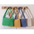 thumbnail image 2 of Kukuzhu Summer Hand-Woven Beach Straw Bag Tote Bag Women Fashion Small Travel Holiday Shoulder Bag Purse, 2 of 6