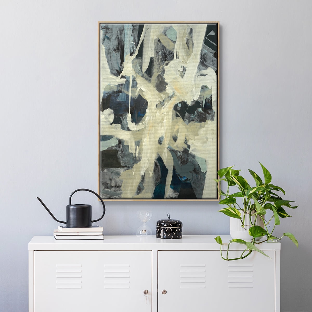 Bearers Framed Premium Gallery Wrapped Canvas - Ready to Hang - 25 x 37 - Natural Wood Floating Frame