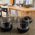 thumbnail image 4 of Kitchen Utensil Set Oval Halo Tritan Glasses Drinking Set of 4 DOF (18oz), Plastic Drinking Glasses, BPA Free Cocktail Glasses, Drinkware Set, Plastic Water Tumblers,Kitchen Towel Holder, 4 of 9