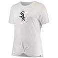 thumbnail image 2 of Women's New Era White Chicago White Sox Plus Size 2-Hit Front Knot T-Shirt, 2 of 3