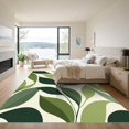thumbnail image 3 of ODIKA 4'x6' Machine Washable Non-Slip Area Rug, Modern Green High Traffic Rug, Green, 1050691, 3 of 7