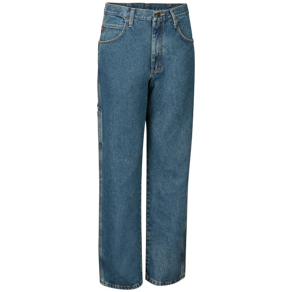 Red Kap Men's Loose Fit Dungaree, Stonewash, 40x34