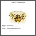 thumbnail image 5 of Gem Stone King 18K Yellow Gold Plated Silver Mango Mystic Topaz Ring for Women (1.80 Cttw, Oval 9X7MM, Available in Size 5,6,7,8,9), 5 of 5