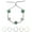 Silver Green, variant on Vintage Four-Leaf Clover Bracelet Micro-Inlaid Zircon Hollow High-End Luxury Hand Jewelry for Women
