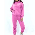thumbnail image 2 of up to 60% off Gifts Womens Tracksuits Set Jogger Pant 2 Piece Outfits for Women Casual Solid Hooded Sweatshirt and Drawstring Sweatpant Sweatsuit Sets with Pocket Lounge Sets for Girls Deals on Sale, 2 of 6