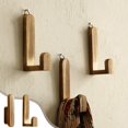 thumbnail image 6 of Wood Wall Hooks, 2 Pack Coat Hooks Mounted Rustic Wooden Heavy Duty Robe Hook Hat Rack | for Hanging Bathroom Towels Clothes Hanger(B), 6 of 6