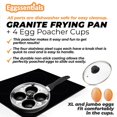 thumbnail image 3 of Sartén para huevos y sartén para escalfar huevos Eggssentials, granito, antiadherente, 3 of 7