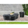 thumbnail image 4 of Afuera Living Contemporary Black Indoor/Outdoor Concrete Marble Finish End Table, 4 of 9