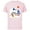 Soft Pink, variant on Disney Mickey Mouse Winter Sports Skiing Ski On Let’s Winter - Short Sleeve Cotton T-Shirt for Adults - Customized-Black