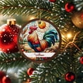 thumbnail image 5 of Customized Rooster Ornament, Rooster Christmas Ornament, Rooster Stained Glass Style Ornament, Personalized Rooster Xmas Ornament with Name, Custom Rooster Ornament Christmas Tree Decorations HTXj7Z, 5 of 6
