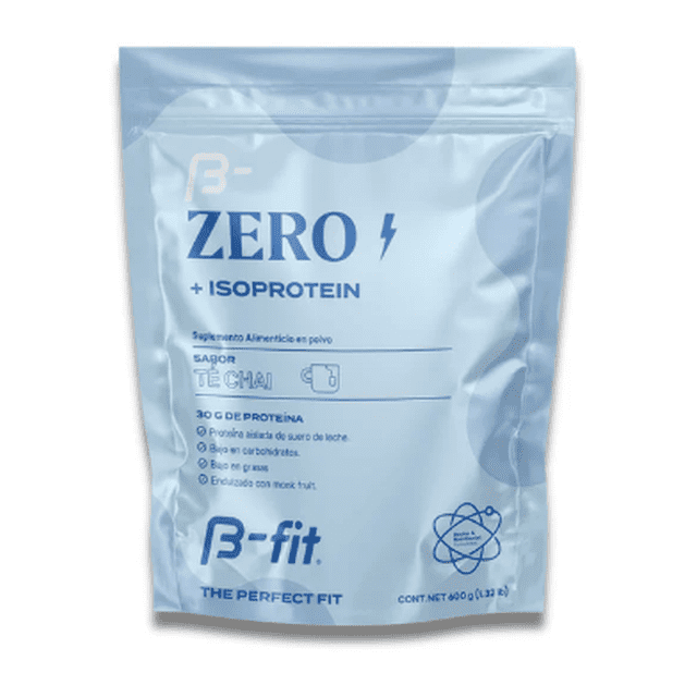 Proteina Zero+ Isolated sabor Té Chai - 600g (17 servicios) | B-fit