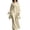 Champagne, variant on 2 Piece Sets for Women Velvet 3 Piece Outfit Set Long Sleeve Open Front Cardigan Draped Tank Top Wide Leg Pants Elegant Solid Loungewear Suit For Party Wedding White M