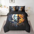 thumbnail image 2 of Castle Fairy Bohemian Moon Sun Bedding Comforter Set 7pcs for Female Men Adults,Traditional Chic Floral Queen Bedding Sets Super Cozy,Exotic Style Queen Sheet Sets,Luxury Bedroom Decor,Reversible, 2 of 8