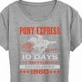 thumbnail image 3 of USPS - Pony Express 10 Days To San Fran Est. 1860 - Women's Short Sleeve Graphic T-Shirt, 3 of 5