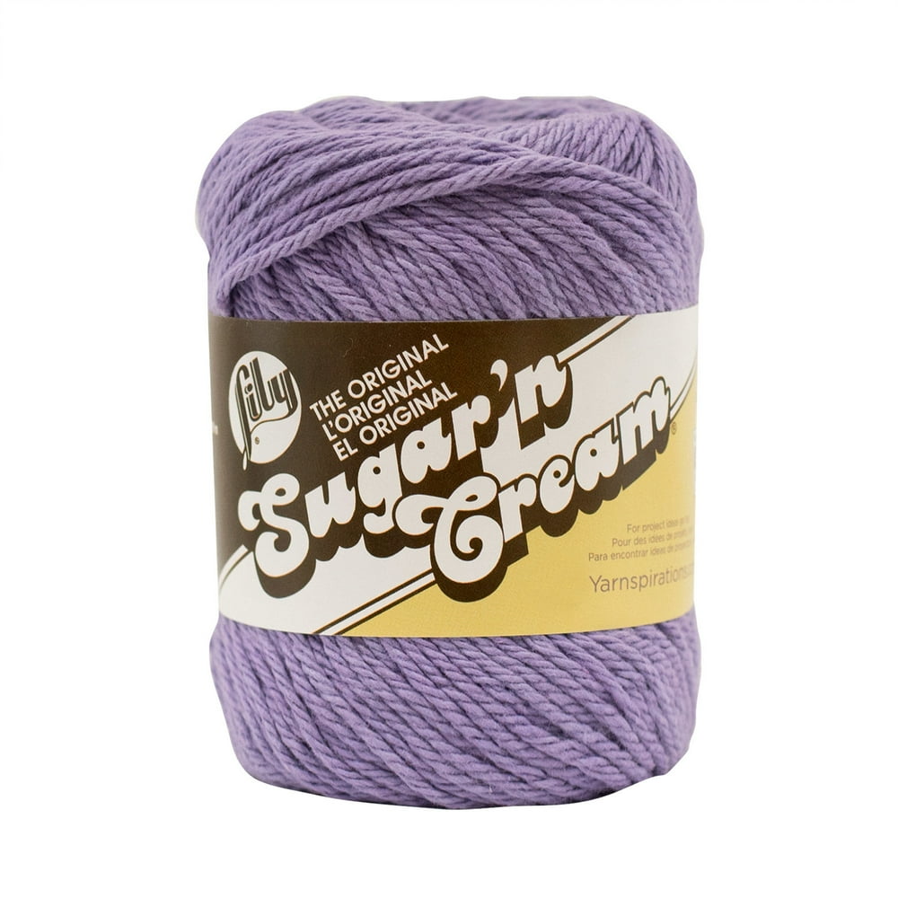 LILY SUGAR?N CREAM THE ORIGINAL YARN (71G/2.5OZ), HOT PURPLE Walmart
