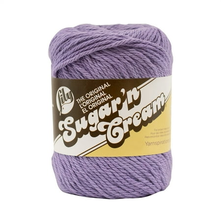 UPC: 0057355268739 | Lily Sugar n Cream The Original Yarn Hot Purple 2.5oz(71g) Medium Cotton