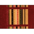 thumbnail image 1 of Ahgly Company Indoor Rectangle Abstract Orange Contemporary Area Rugs, 5' x 8', 1 of 1