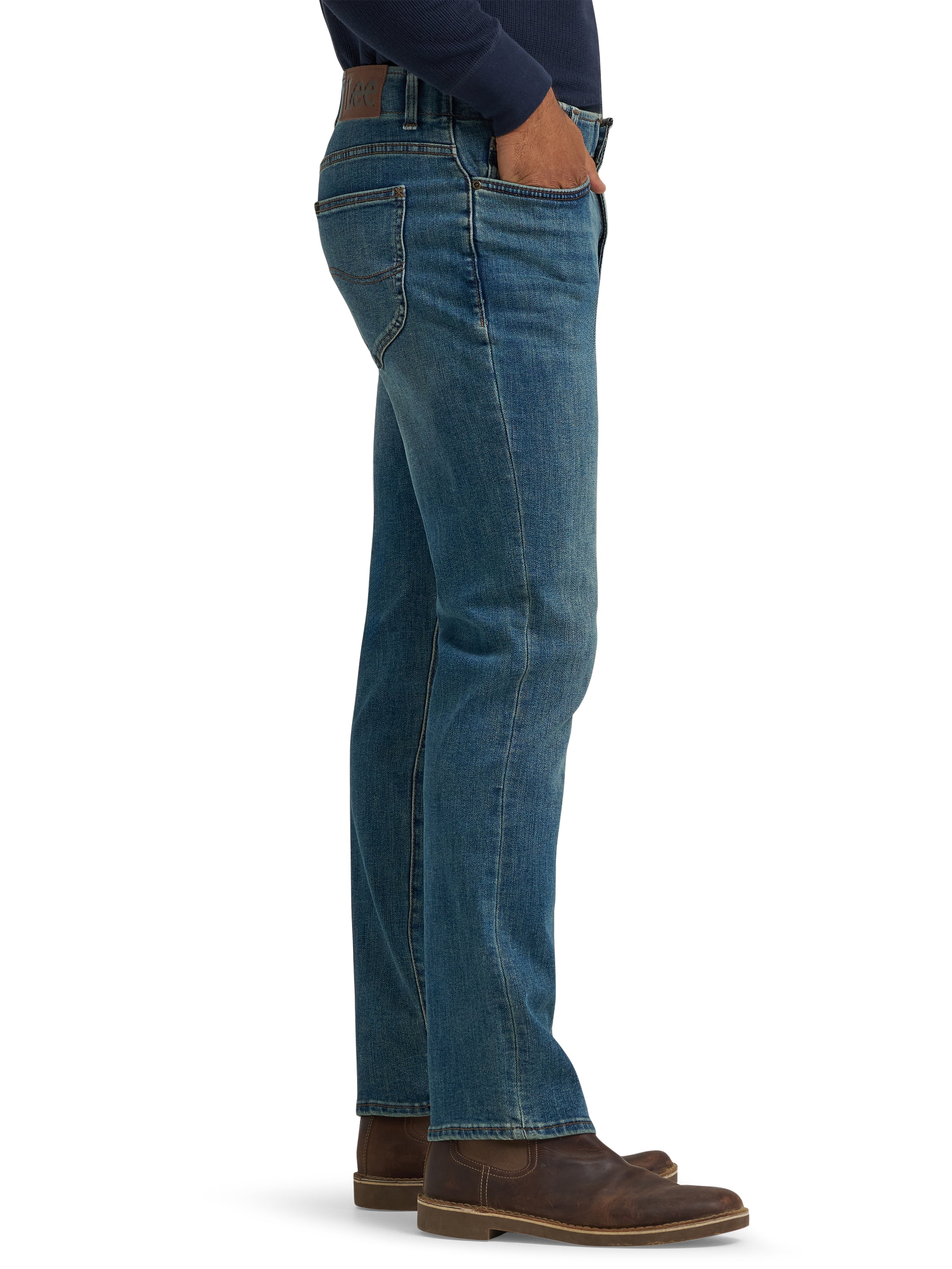 Lee Men’s and Big Men’s Extreme Motion Straight Fit Tapered Leg Jeans
